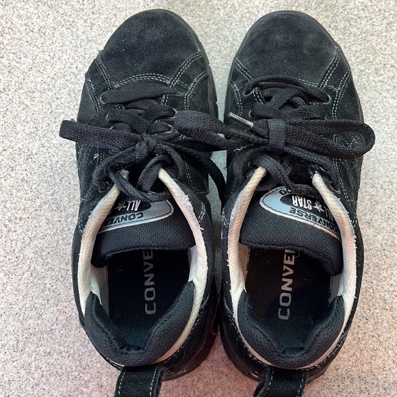 VNTG.Converse All Star One Star 2000 Black Suede Men's Size 7 1/2 Women's Size 9 - Picture 8 of 17